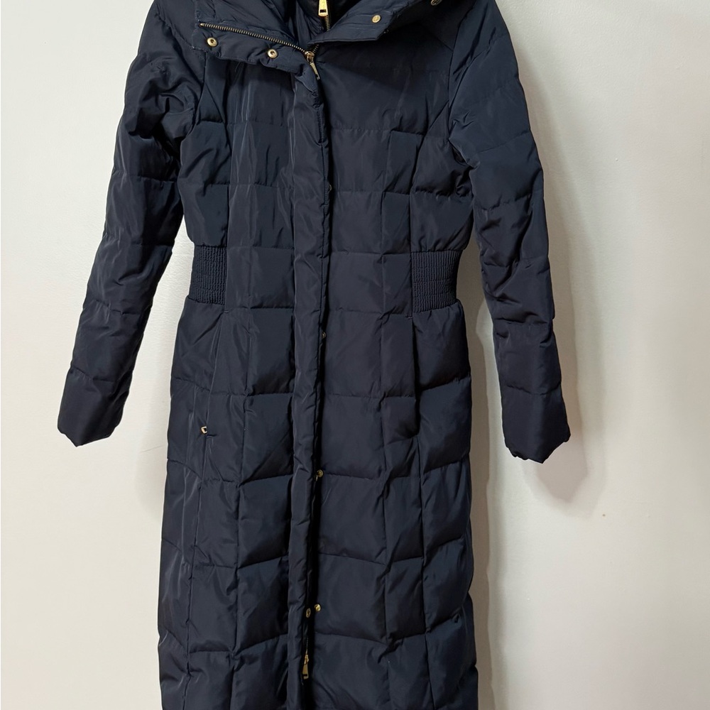 Women's Navy Quilted Coat